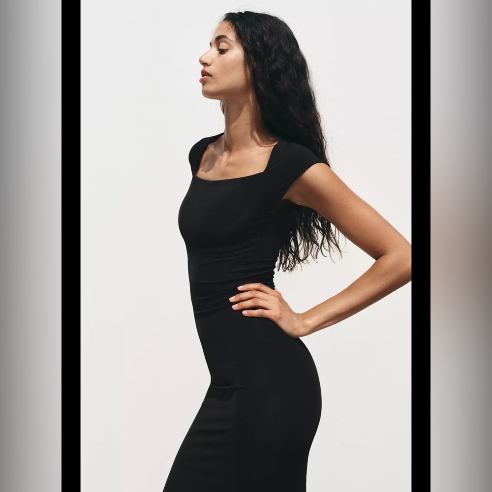Zara Black Midi Dress
